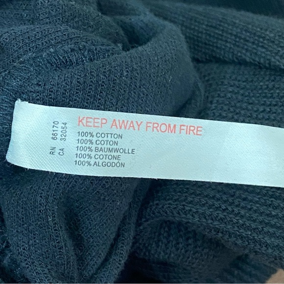 FREE PEOPLE BEACH Black Washed Drawstring Waist Pleated Wide Leg Cropped Pant XS - Picture 10 of 13